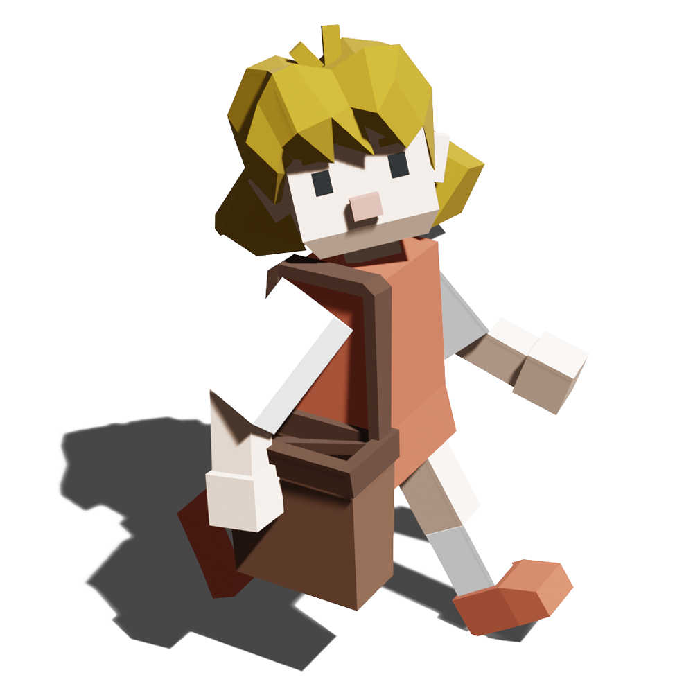 dievča 3D model